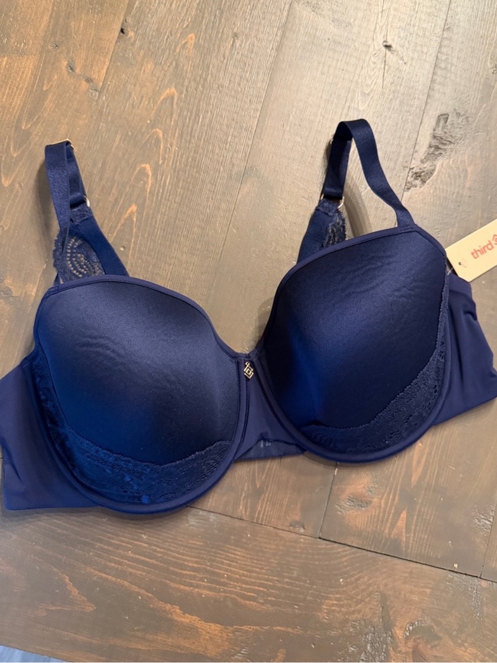 NWT ThirdLove Full Coverage Bra with Lace, Underwire Size 38D Nightshade